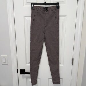 ZARA - high waist plaid dress pants